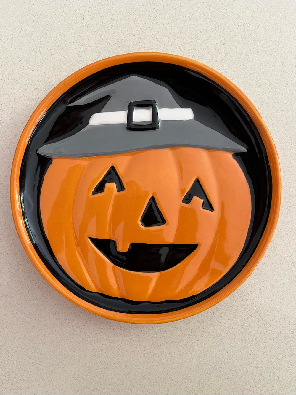 Halloween Pumpkin Plates - Set of 4